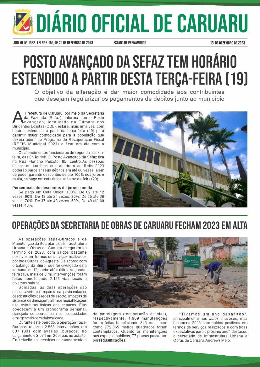 Folha PE - Jornal do dia 19 de janeiro de 2019