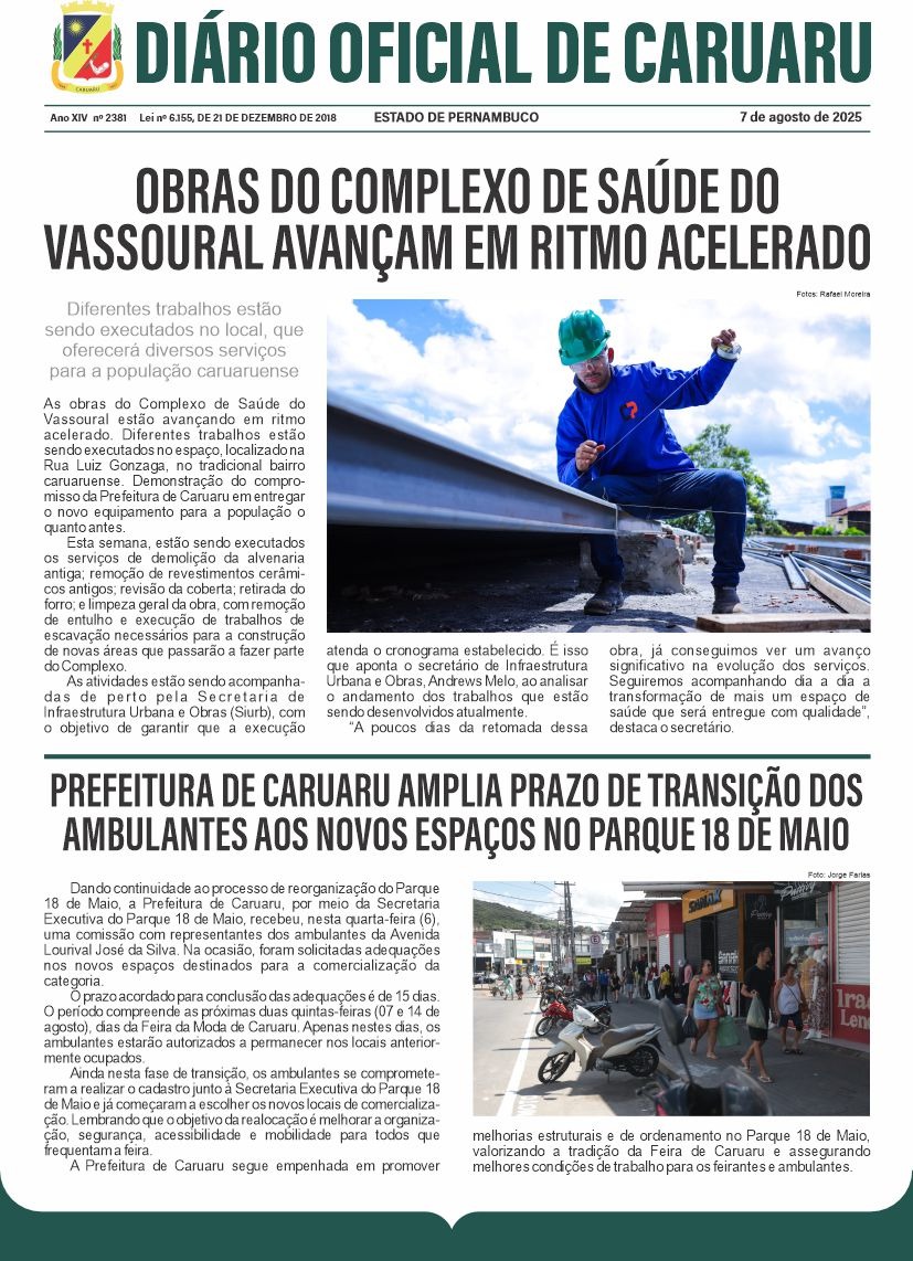 Previsualização diário do dia
