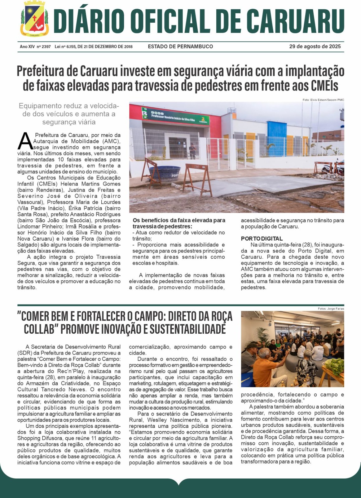 Previsualização diário do dia