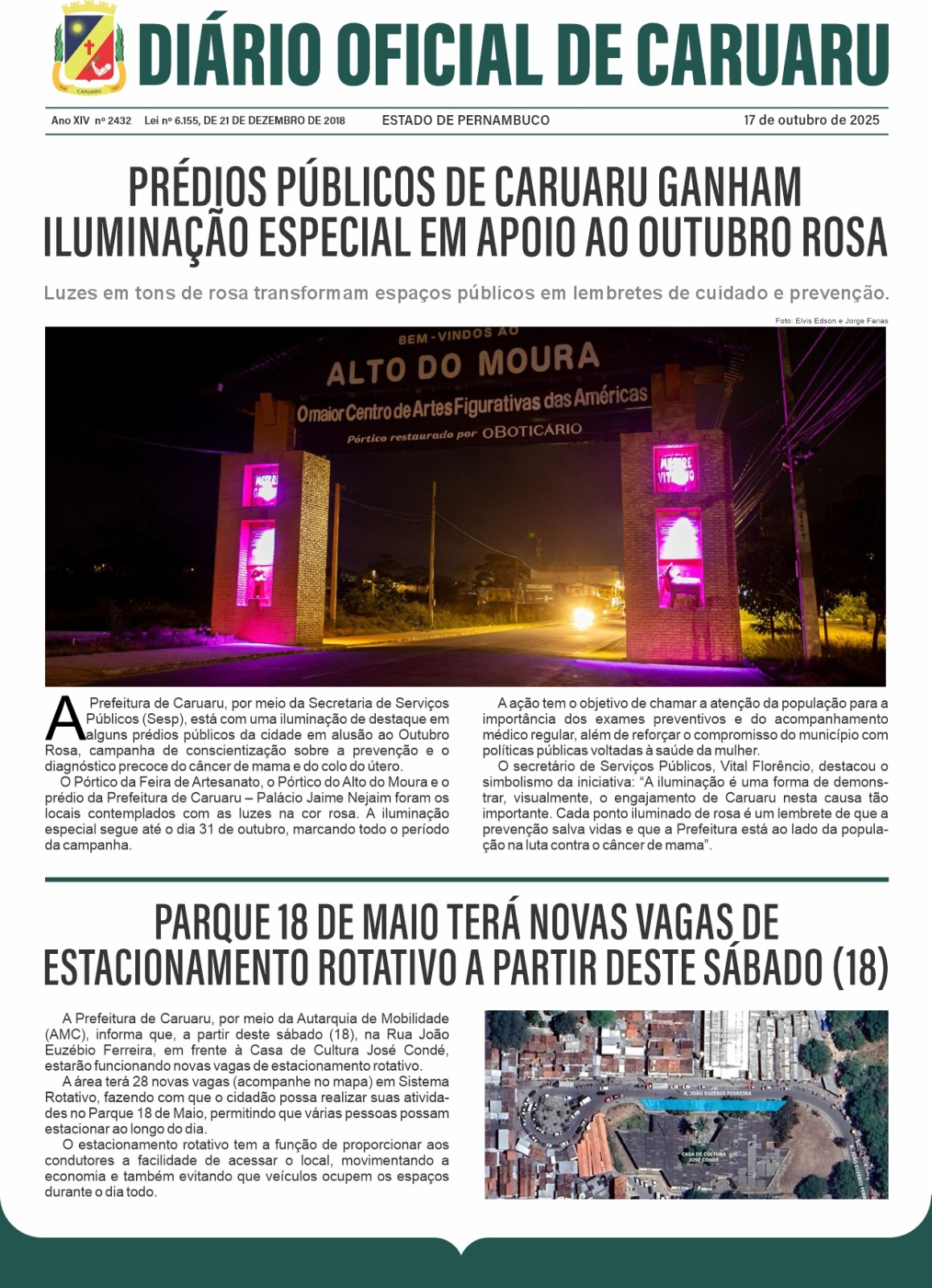 Previsualização diário do dia