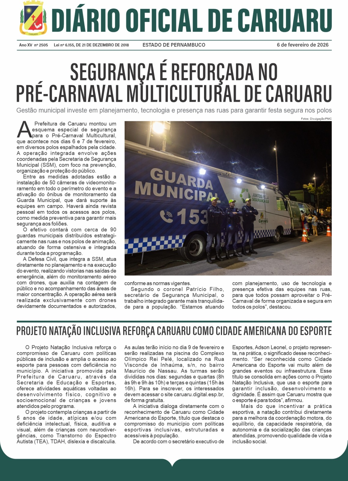 Previsualização diário do dia