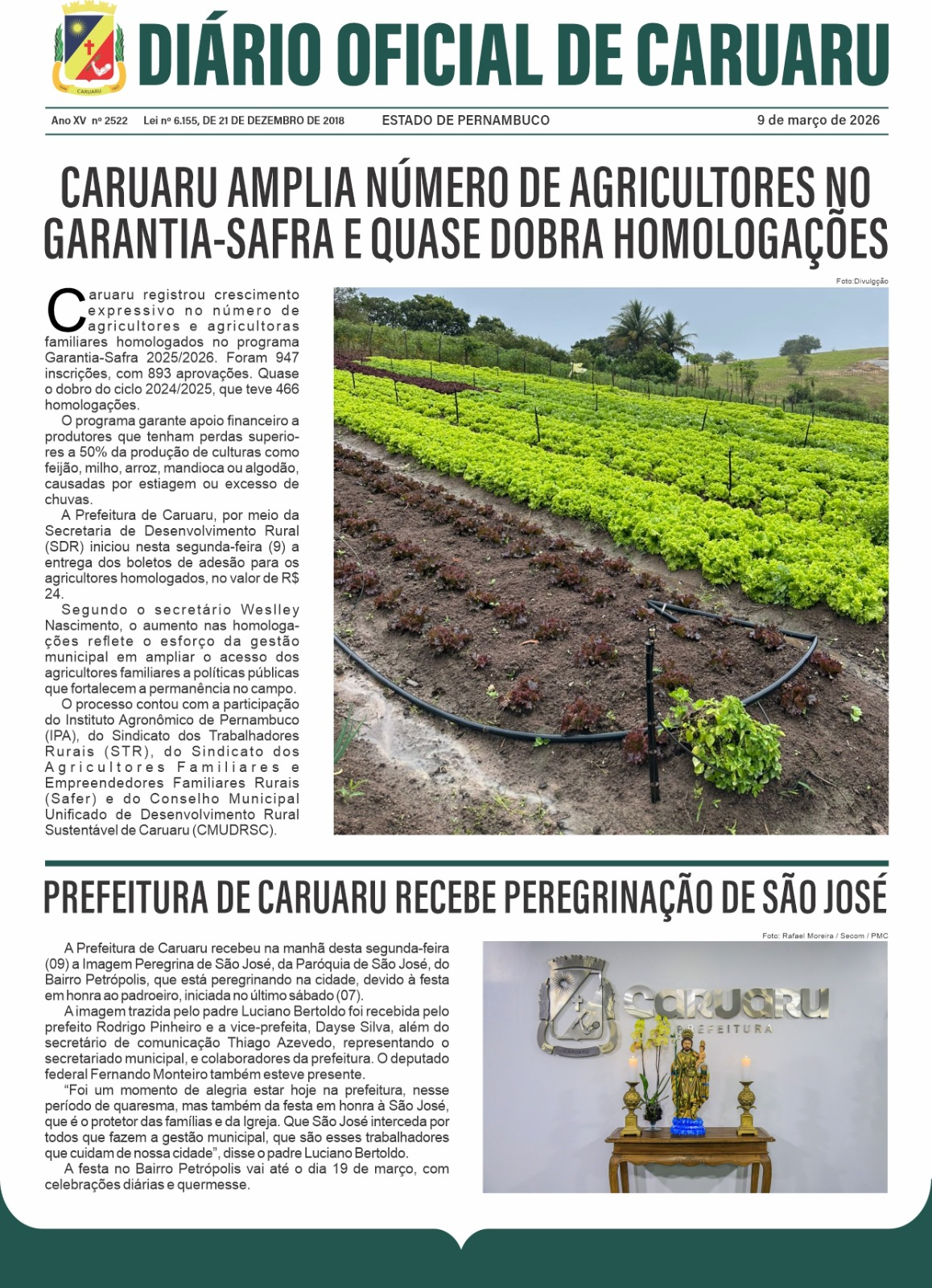 Previsualização diário do dia