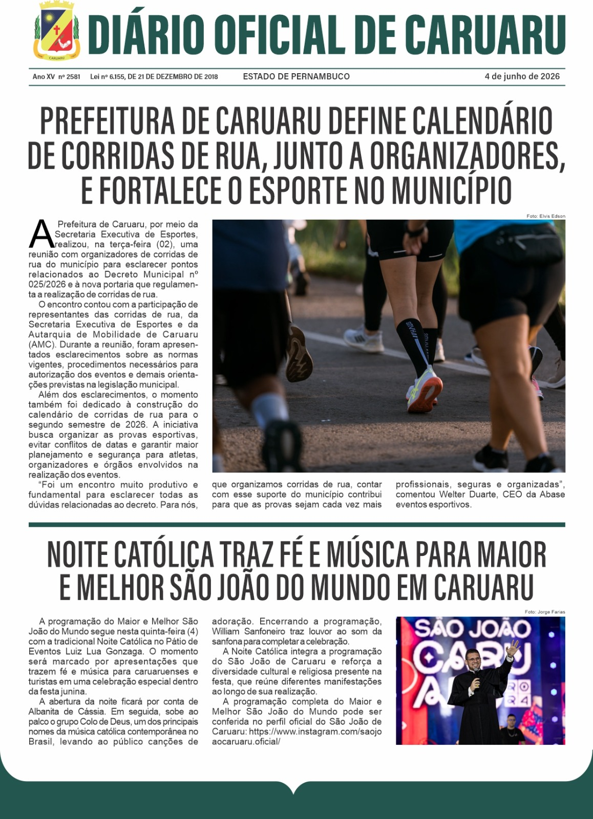 Previsualização diário do dia