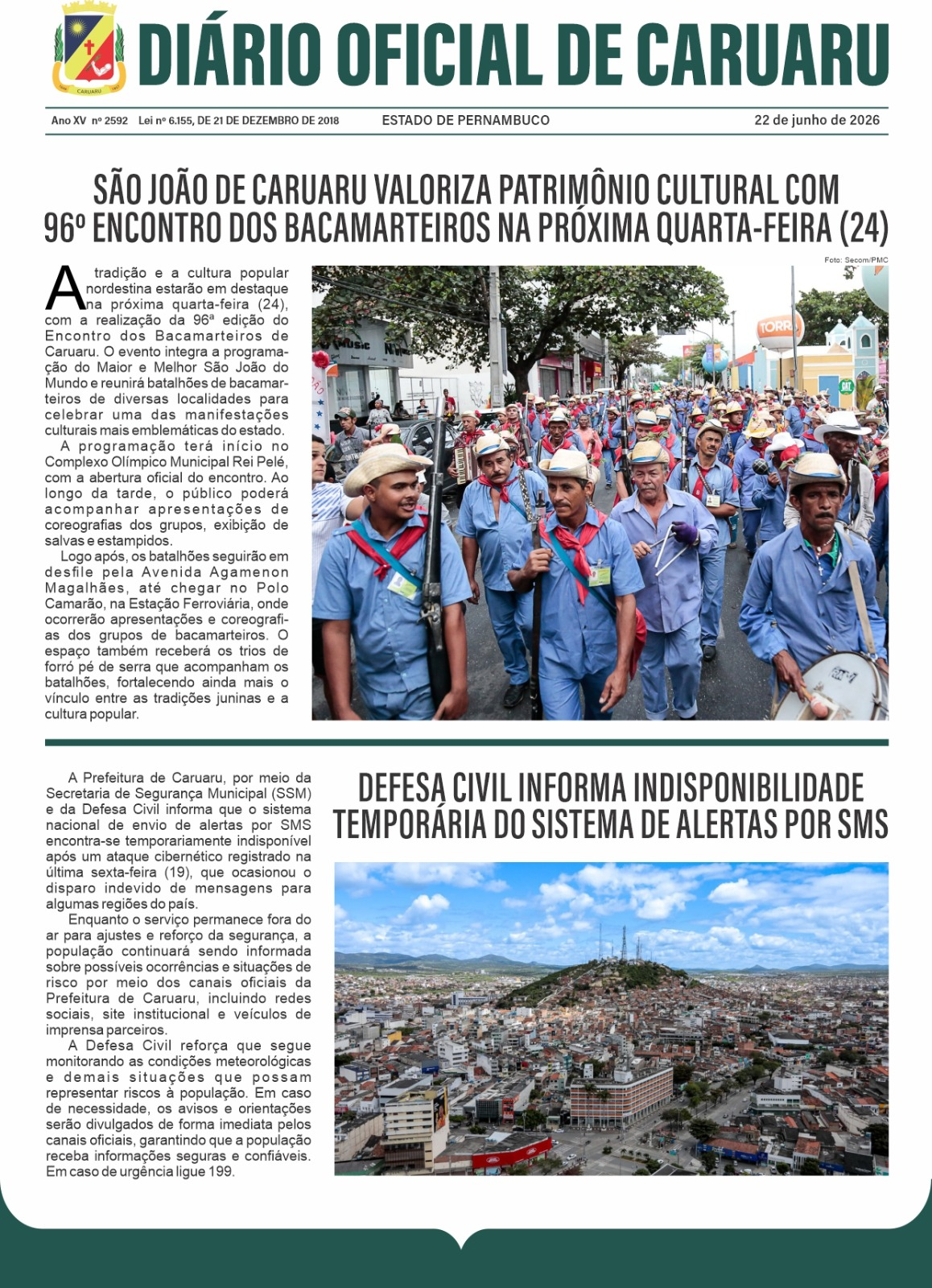 Previsualização diário do dia