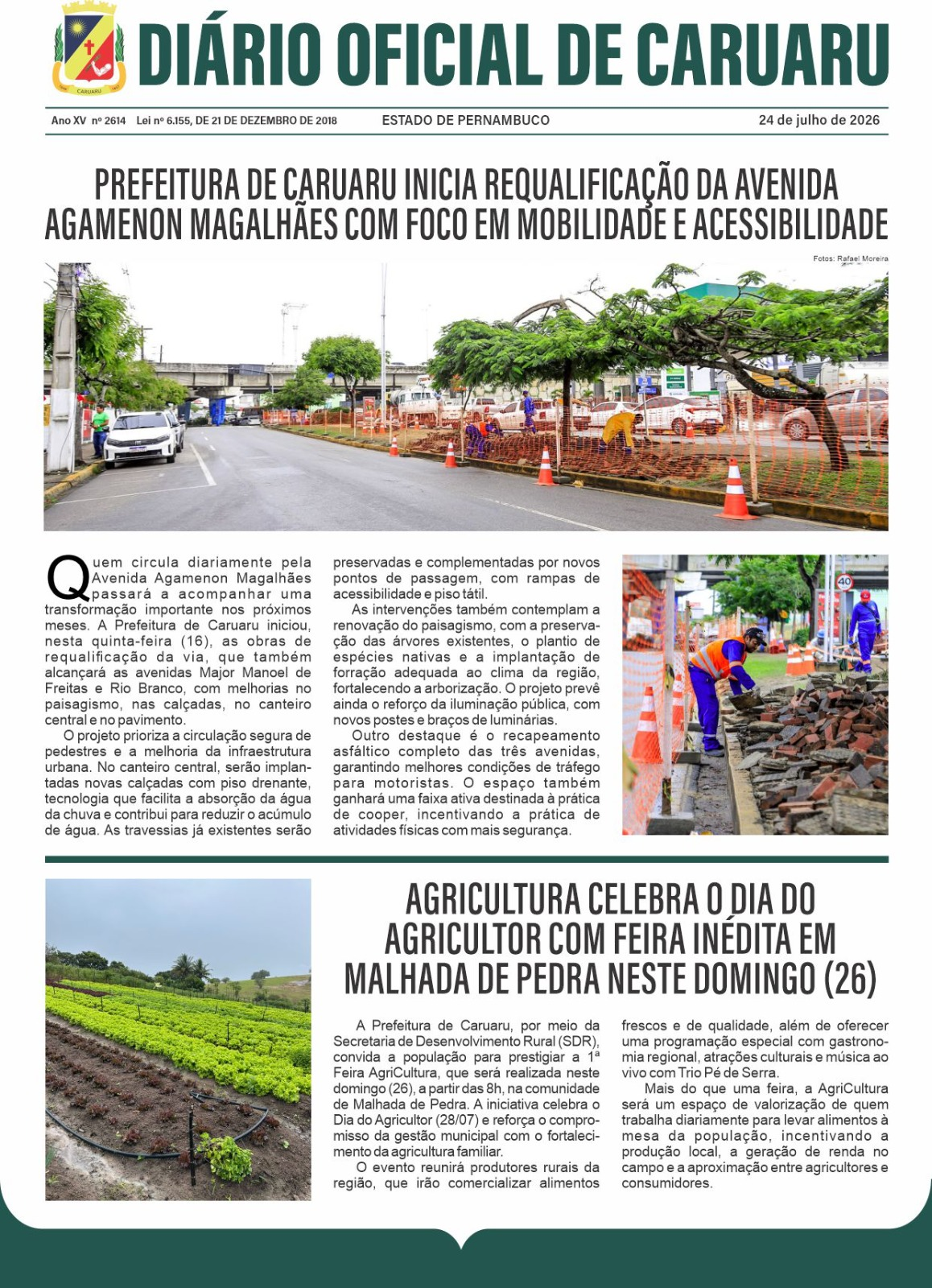 Previsualização diário do dia