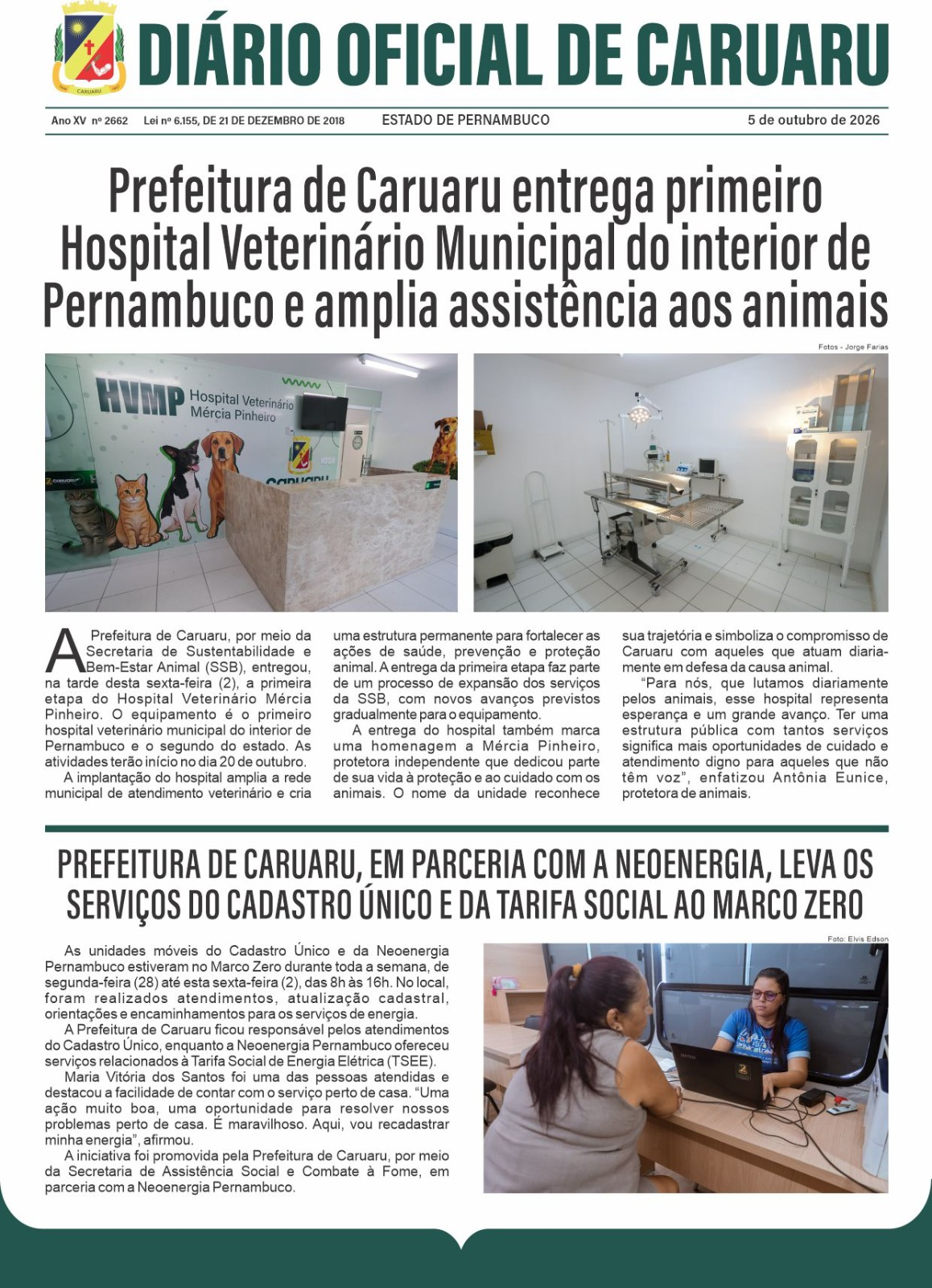 Previsualização diário do dia