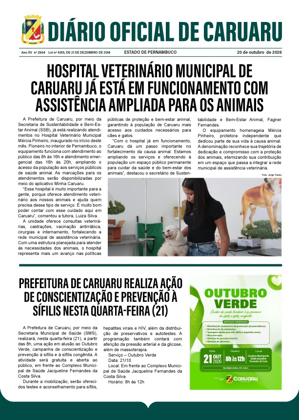 Previsualização diário do dia