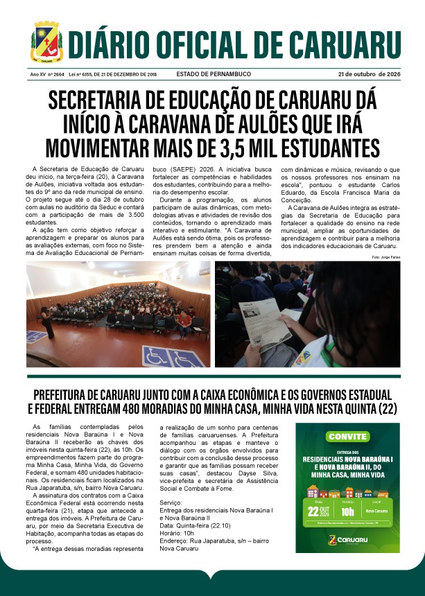 Previsualização diário do dia
