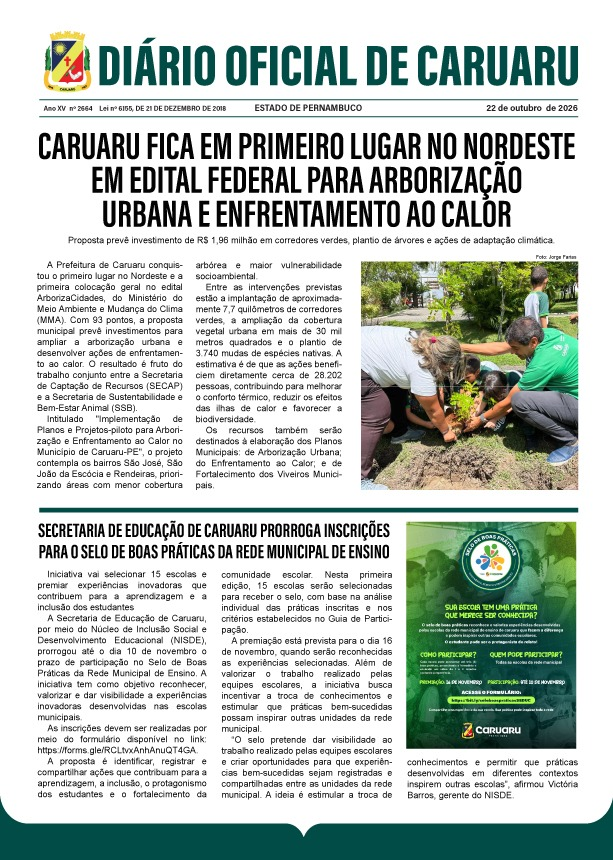 Previsualização diário do dia